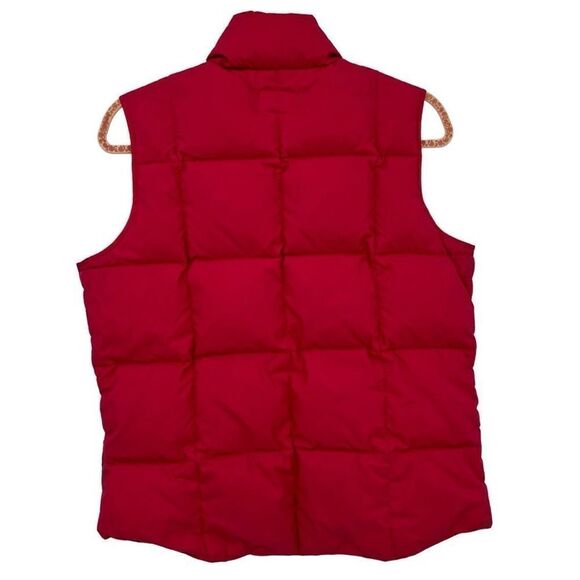 Lands End Goose Down Filled Full Zip Puffer Vest Pink Medium 10-12 - Picture 6 of 7